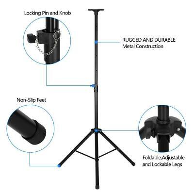 Pair of Pro Tripod DJ PA Speaker Stand 132lb Load Adjustable Height Stands MCH Does Not Apply - фотография #3