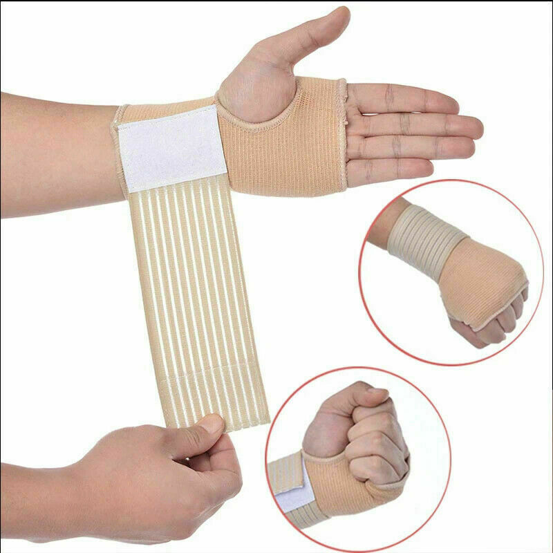 2x Weight Lifting Training Wraps Wrist Support Gym Fitness Cotton Bandage Straps Unbranded Does Not Apply - фотография #8