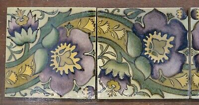 England 5-Tile Set Antique English Attributed to William Morris Без бренда - фотография #2