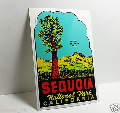 SEQUOIA NATIONAL PARK CALIFORNIA Vintage Style Travel DECAL / Vinyl STICKER Без бренда