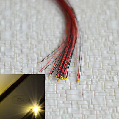 10 x pre wired warm white #0402 nano SMD LEDs lighting pre-solder​ed micro LED Unbranded Does Not Apply