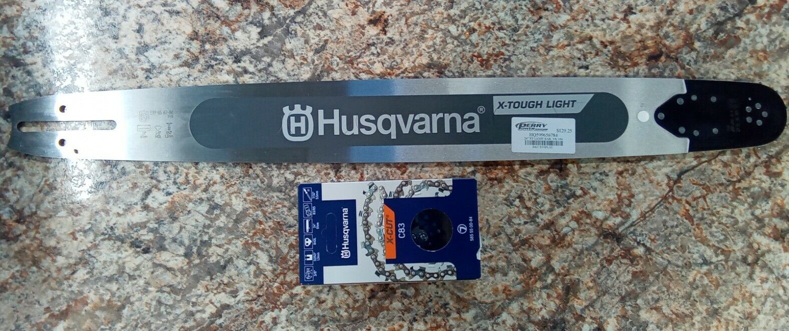24" Husqvarna X-Tough Light Bar & X-Cut C83 Chain Combo for 372XP 572XP Chainsaw Husqvarna 599656784, 585550084 - фотография #2