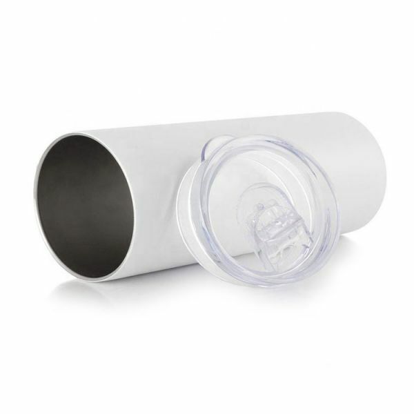 10pcs 20oz Sublimation Blank White Skinny Tumbler Stainless Steel Insulated Cup QOMOLANGMA 0163003181300 - фотография #6