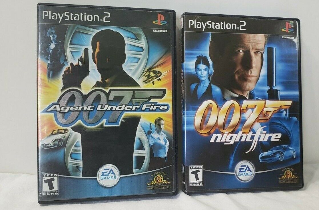 Playstation 2 PS2 007 LOT Nightfire  Agent Under Fire "T" Teen Pierce Bronson  Без бренда
