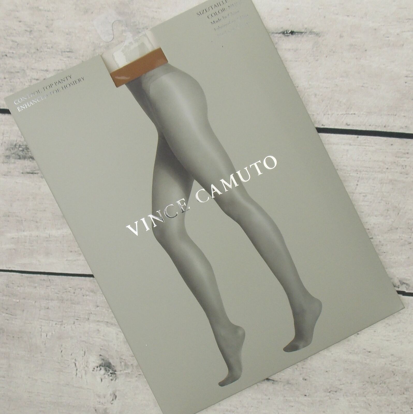 Vince Camuto Control Top Pantyhose Enhanced Toe Hosiery Lot 2 Size E/F Nude Vince Camuto - фотография #4
