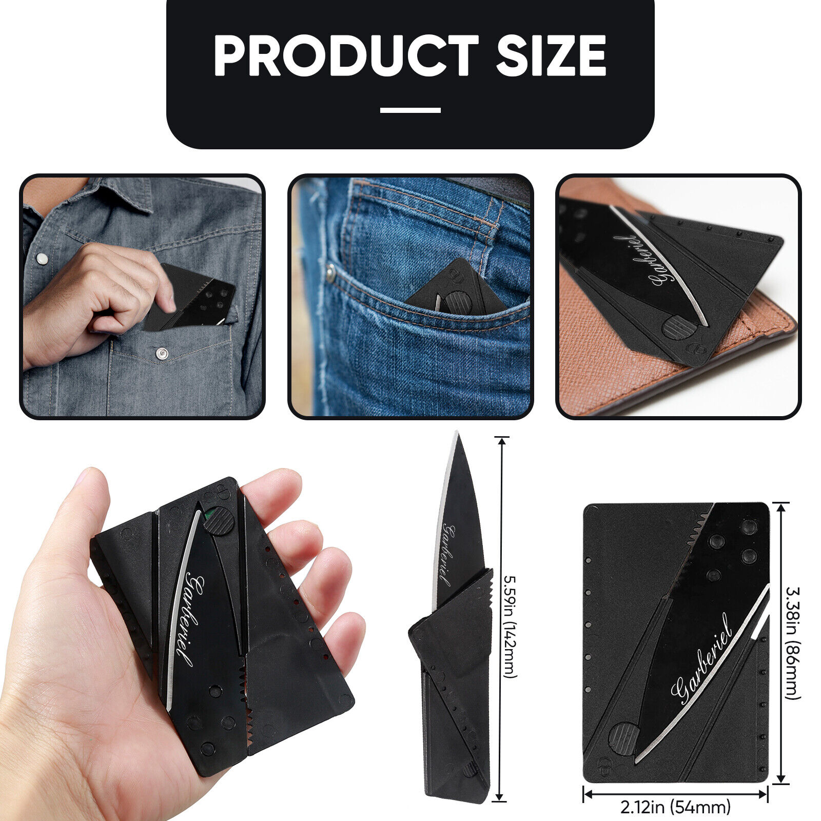 20pcs Credit Card Knives Lot Folding Wallet Thin Pocket Survival Micro Knife USA Garberiel - фотография #5