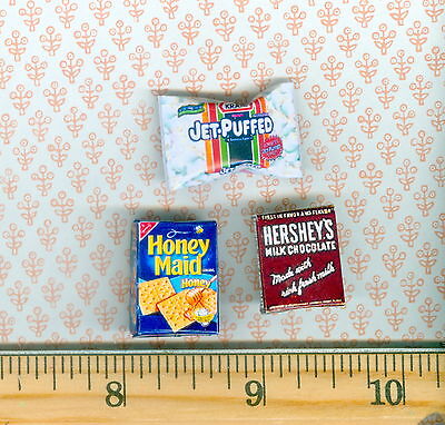 Dollhouse MINIATURE Size 3 Items to make Smores # 2 Unbranded - фотография #2