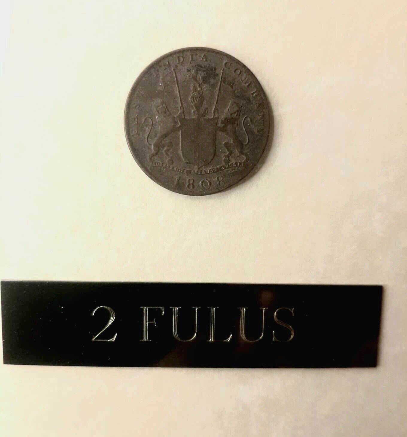 East India Company 1808 Shipwreck / 10 Ten Cash Coin / Admiral Gardner / Fulus Без бренда - фотография #4