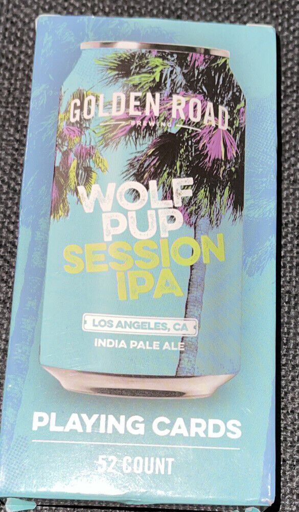 Golden Road Brewery Beer Can Sized Playing Cards Wolf Pup Session IPA New Без бренда