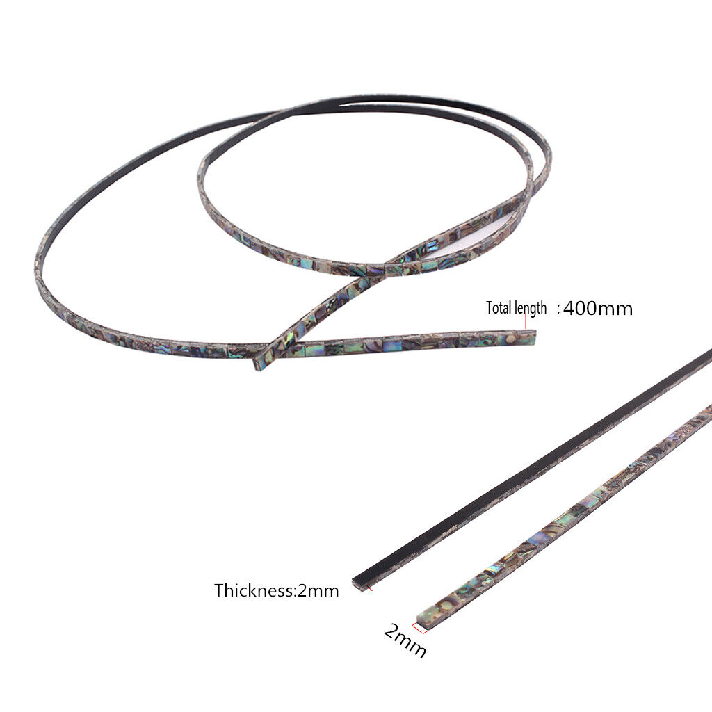 4x Abalone Shell strip Binding Flexible Purfling 400mm Inlay Guitar Luthier 3A Ringring Does Not Apply - фотография #10