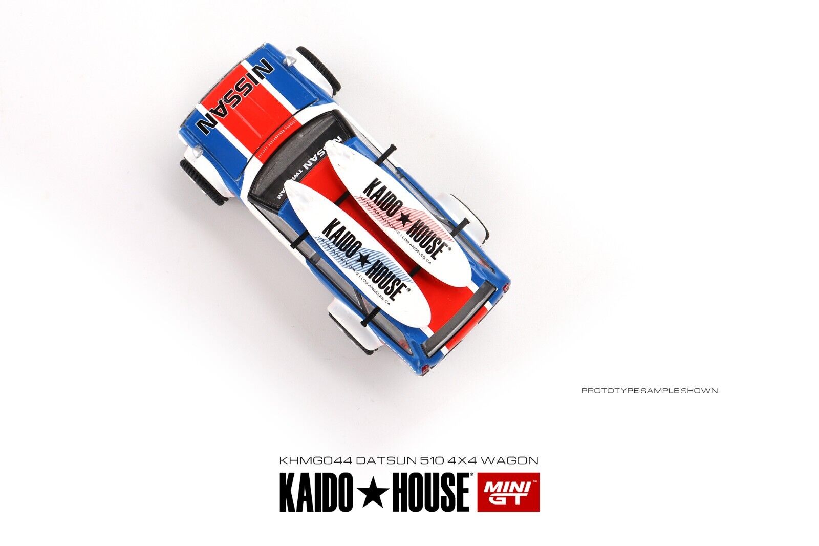 Mini GT x Kaido House 1:64 Datsun KAIDO 510 Wagon Kaido GT Surf Safari RS KHMG44 Mini GT 510 - фотография #6