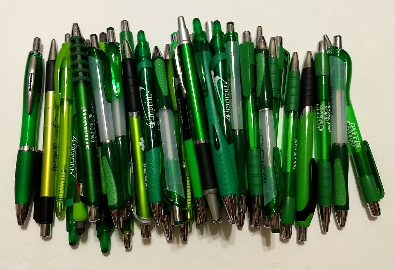30ct Mixed Lot Misprint Retractable Click Pens:  FORREST / KELLY / GREEN Misprint Does Not Apply - фотография #6