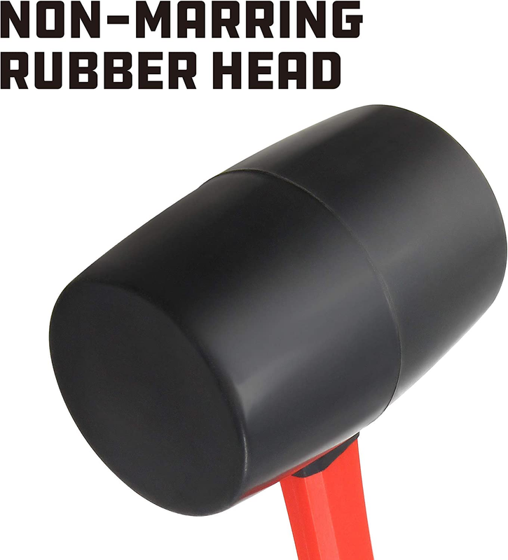 Rubber Mallet 32 Ounce with Fiberglass Handle, 32Oz, Non-Slip Grip, Non-Marring, Does not apply - фотография #4