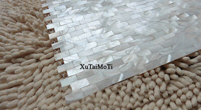  11PCS shell mosaic mother of pearl tile kitchen bathroom wall groutless brick Unbranded Does Not Apply - фотография #2