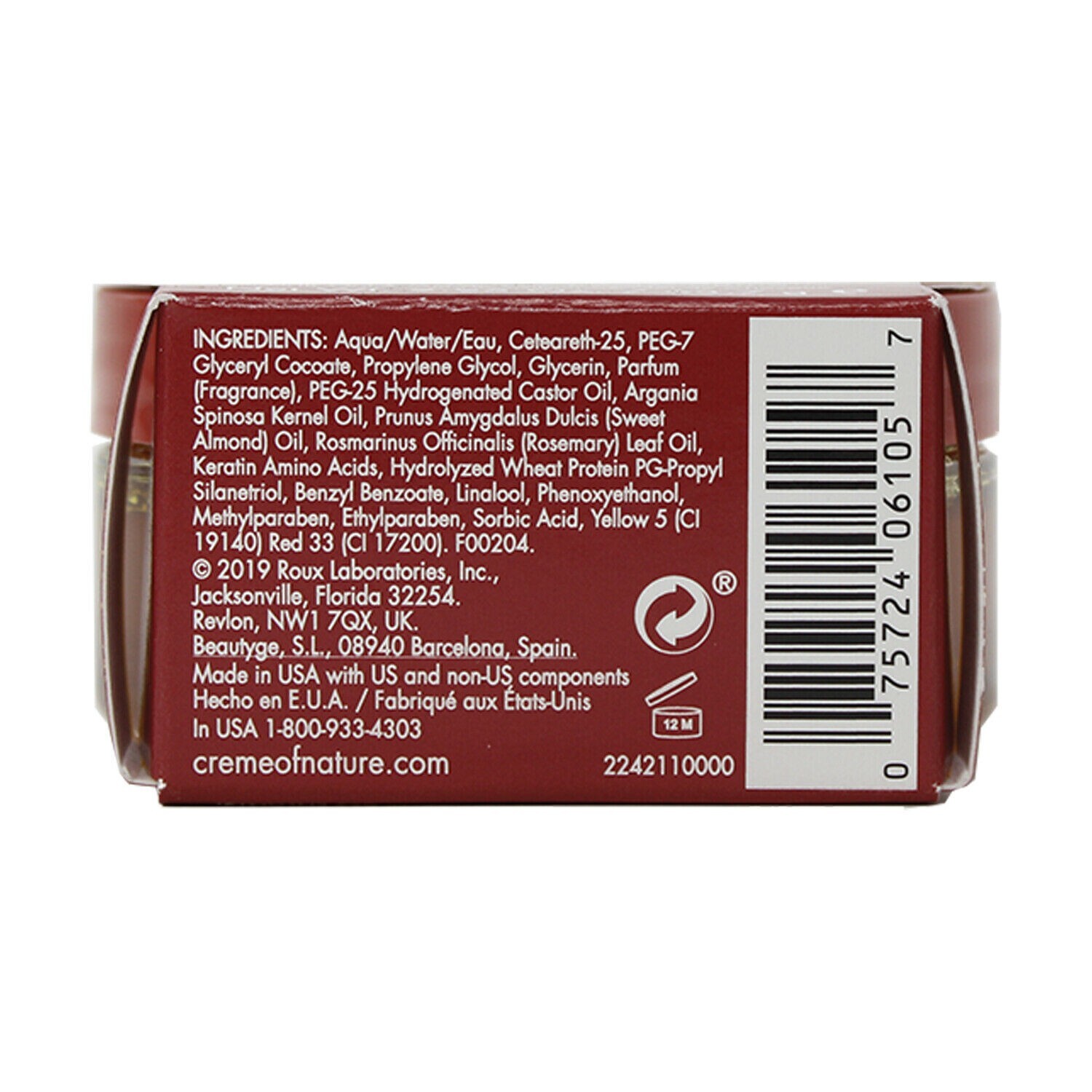  2, Brand New_CREME OF NATURE, ARGAN OIL PERFECT EDGE_2.25OZ_Free Shipping_ Creme of Nature - фотография #3