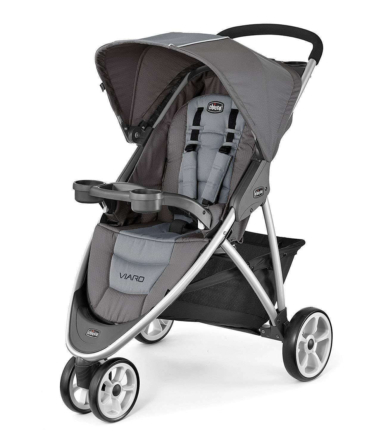 Chicco Viaro Quick Fold Baby Child Stroller Grey Storage Under Seat Basket Toys Chicco Does Not Apply - фотография #2