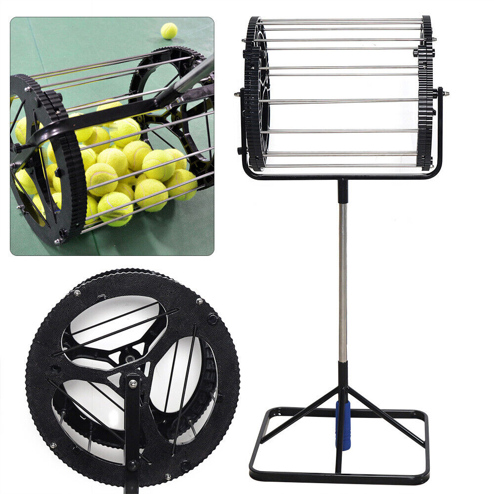 Tennis Ball Pick Up Hopper Automatic Balls Receiver with Handle Pick Up 55 Balls Unbranded Does Not Apply