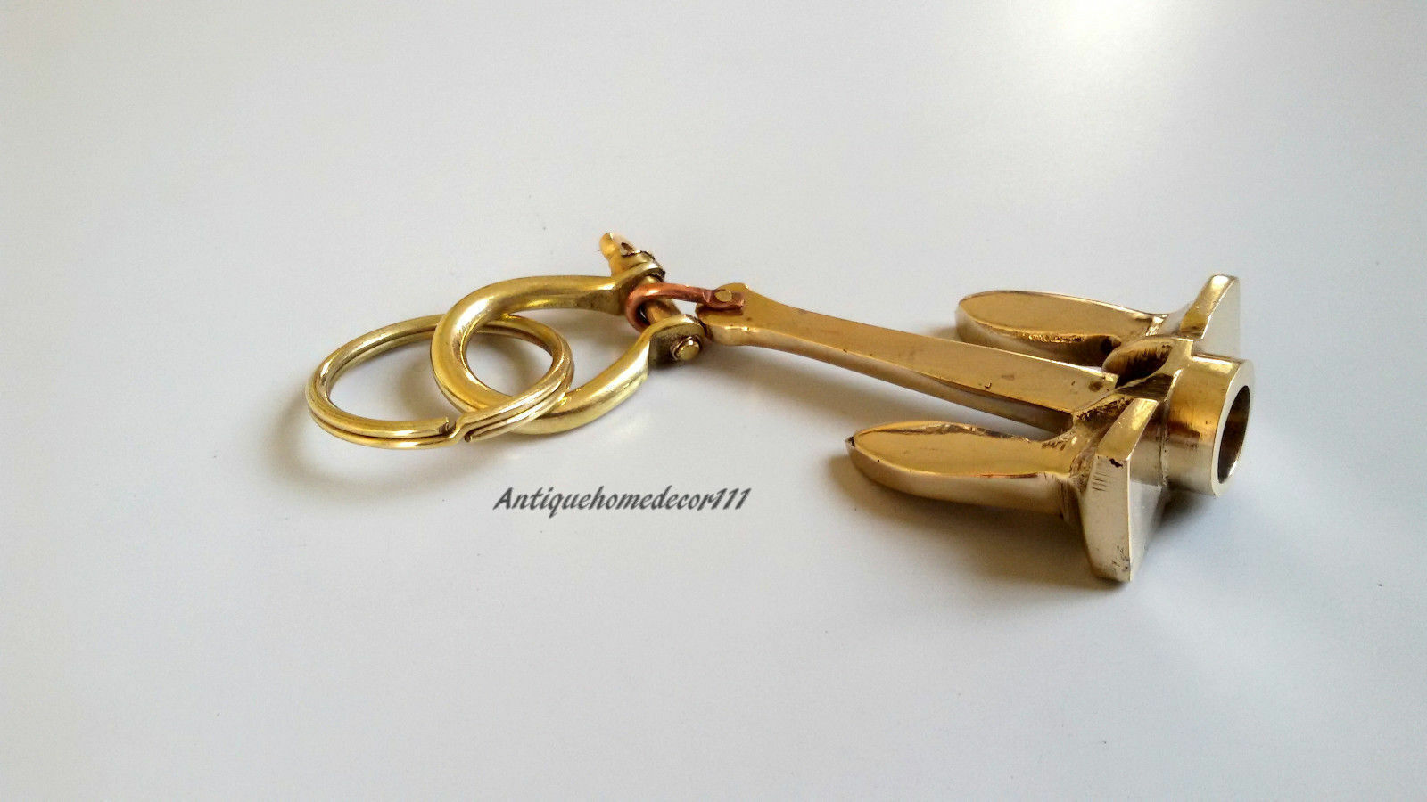 Lot of 6 Brass Anchor Keychains Nautical keychain handcuff keychain Gift Items Без бренда - фотография #4