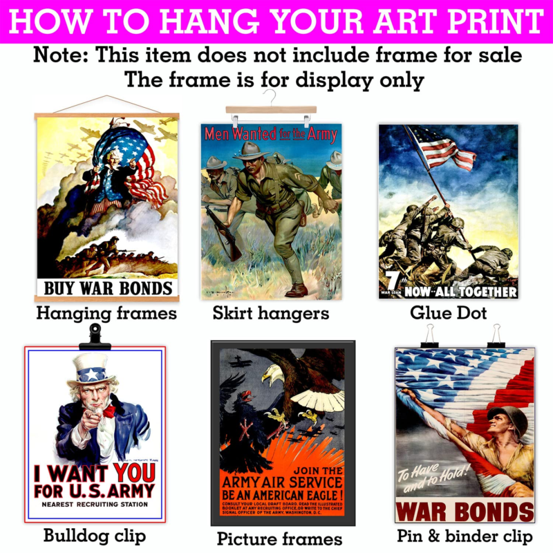 WW2 Propaganda Memorabilia Poster World War 2 Military Army Vintage American Does not apply - фотография #5