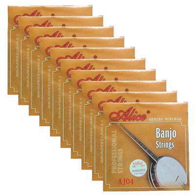 10Sets Alice Banjo Strings Coated Copper Alloy Wound ADGC 4 Strings Set AJ04 Alice Does not apply