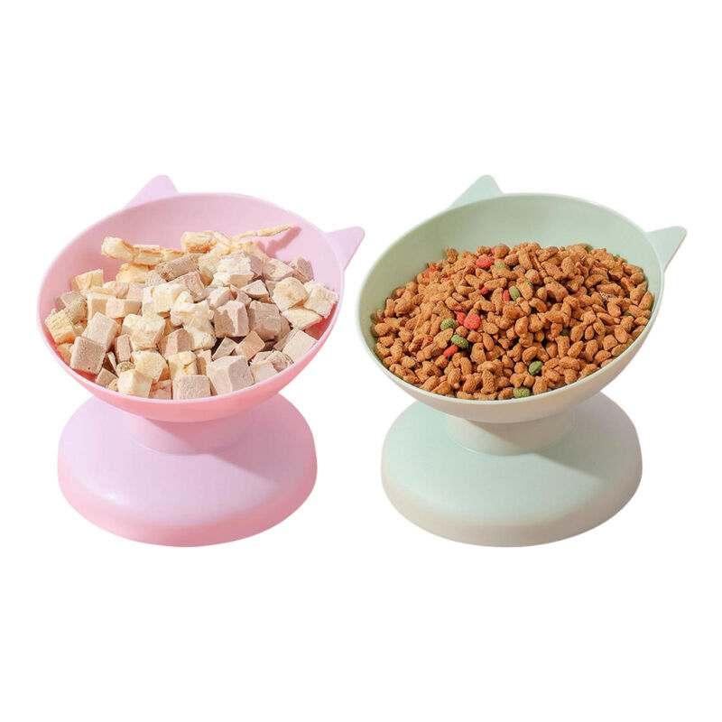 Tilted Cat Food Bowls Anti Vomiting Raised Cat Bowl Elevated Cat Dog Food Bowl Без бренда