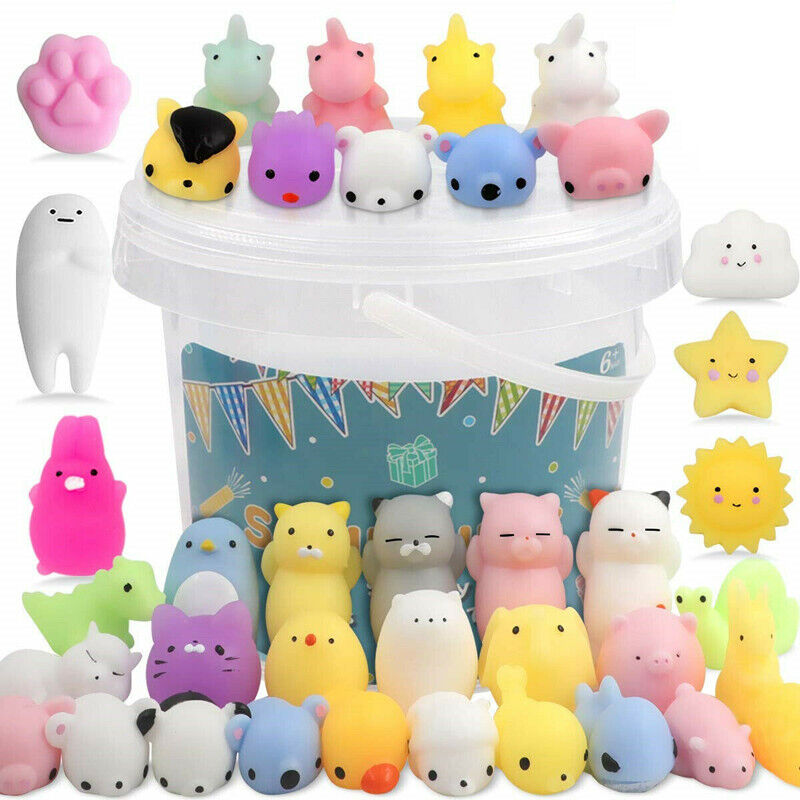 10Pcs Kids Animal Squishies Mochi Kawaii Toys Squeeze Stretch Stress Squishy Unbranded Dose Not Apply - фотография #2