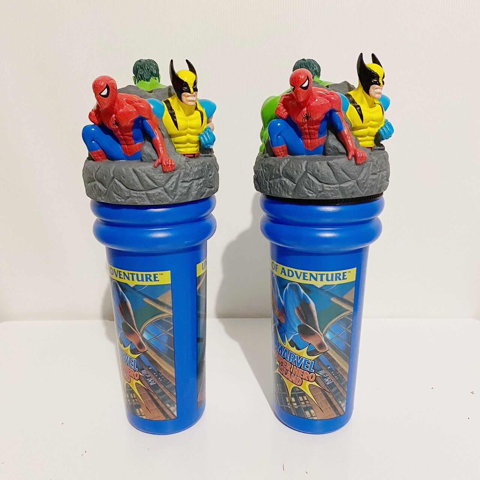 2 x Marvel Universal Studios Islands of Adventure Vintage 90's 1998 Drink Cups Без бренда Does Not Apply