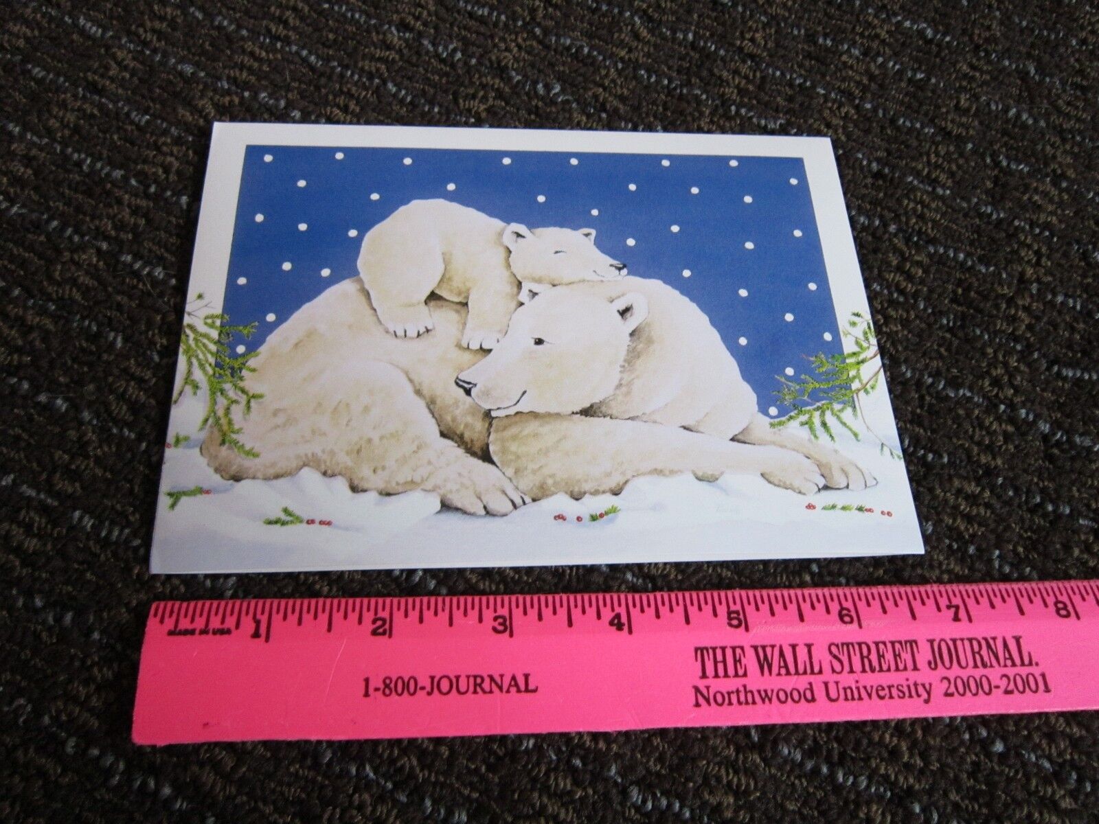 Jackie Frerichs Polar Bear Love Christmas Card Collectible Holiday UNUSED Без бренда - фотография #2
