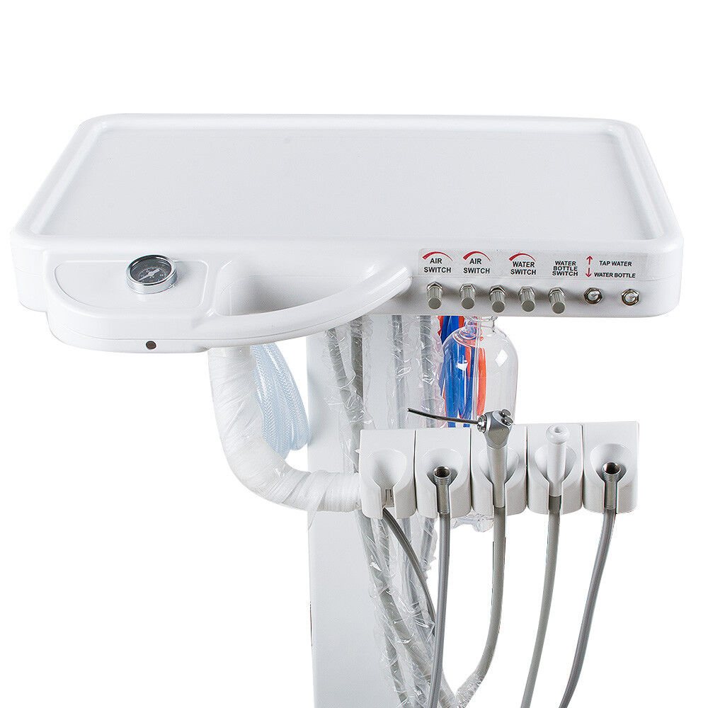Portable Dental Delivery Unit System 4Hole Syringe Cart  + 4H LED High Handpiece Denshine 180779 - фотография #4