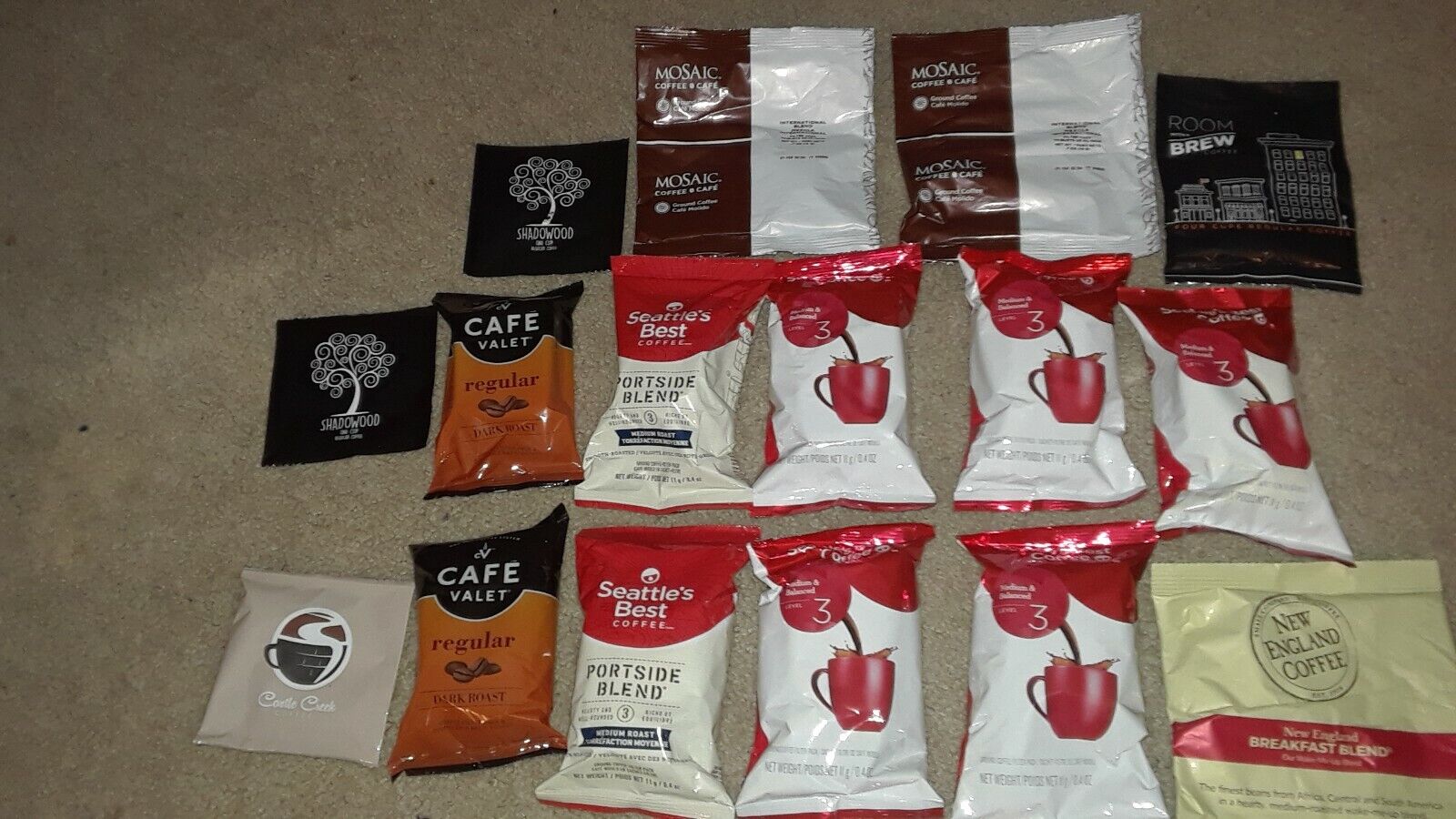 17 Coffee Packets, Single Cup&Full Pot, Settle's Best, Cafe Valet, Regular Blend Maxwell House, Settle's Best