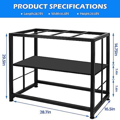 Metal Aquarium Stand 20 Gallon Fish Tank Stand , Double-Layer Detachable  Does not apply Does Not Apply - фотография #2