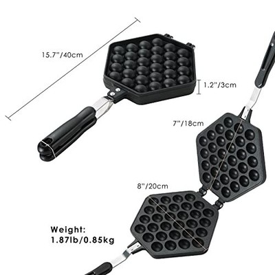  Bubble Waffle Maker Pan Waffle Cake Mold Pot Non-stick Double Side Egg Waffle  Does not apply Does Not Apply - фотография #2