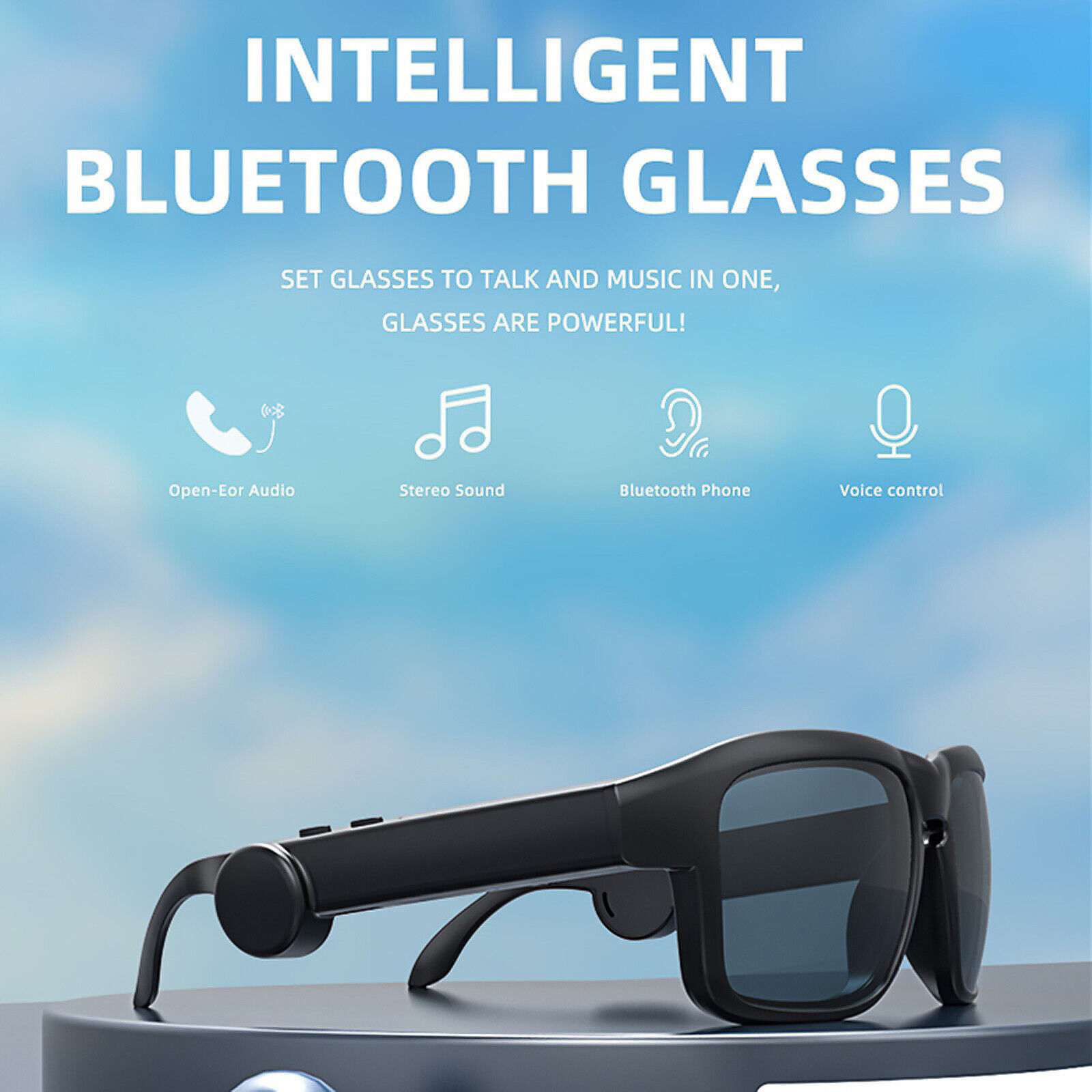 Smart Bluetooth 5.2 Sunglasses Headphone Sports Wireless Stereo Headset Earphone Unbranded Does Not Apply - фотография #7