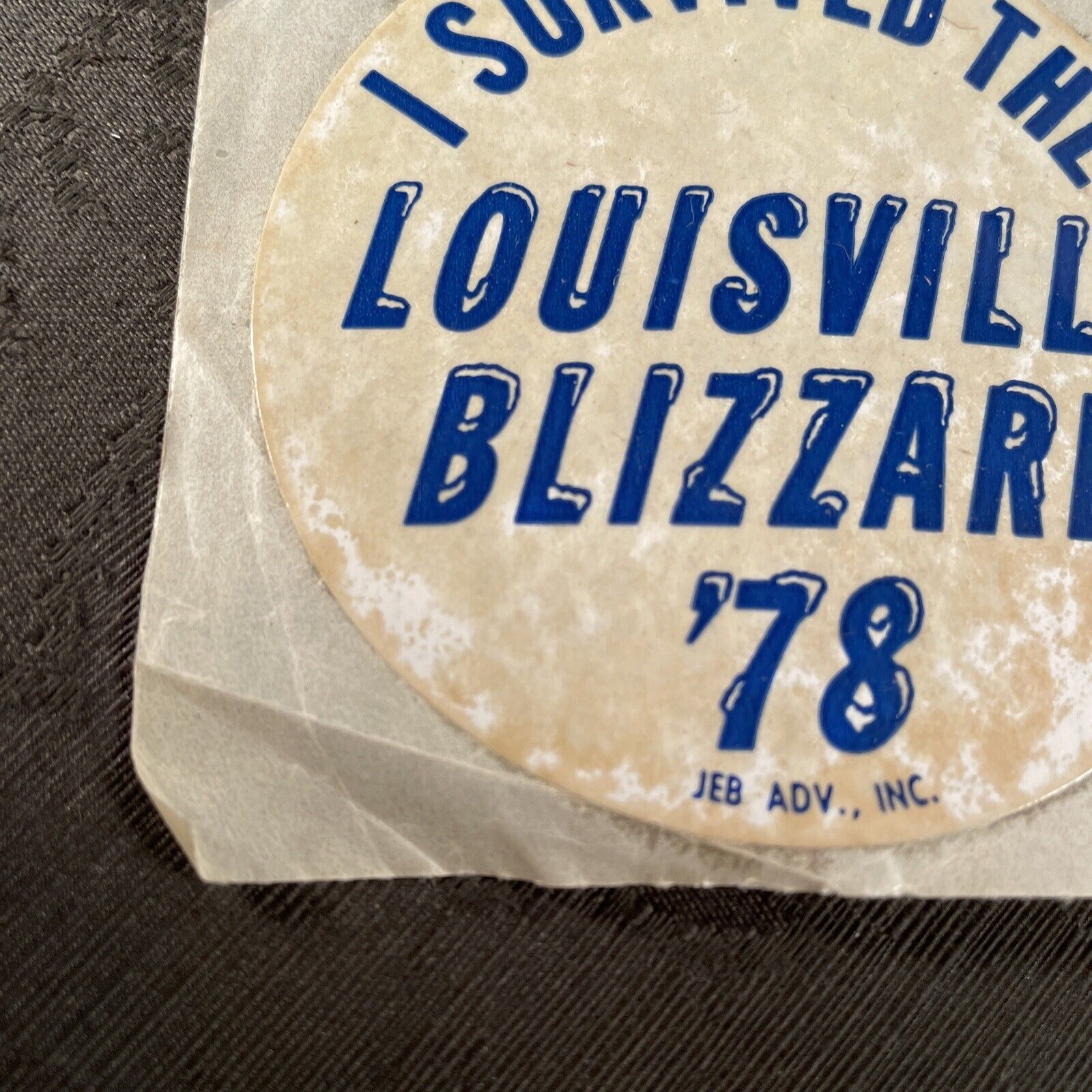 Super Rare (I Survived The Louisville Blizzard ‘78) 3” Sticker Kentucky 1978 Без бренда - фотография #5