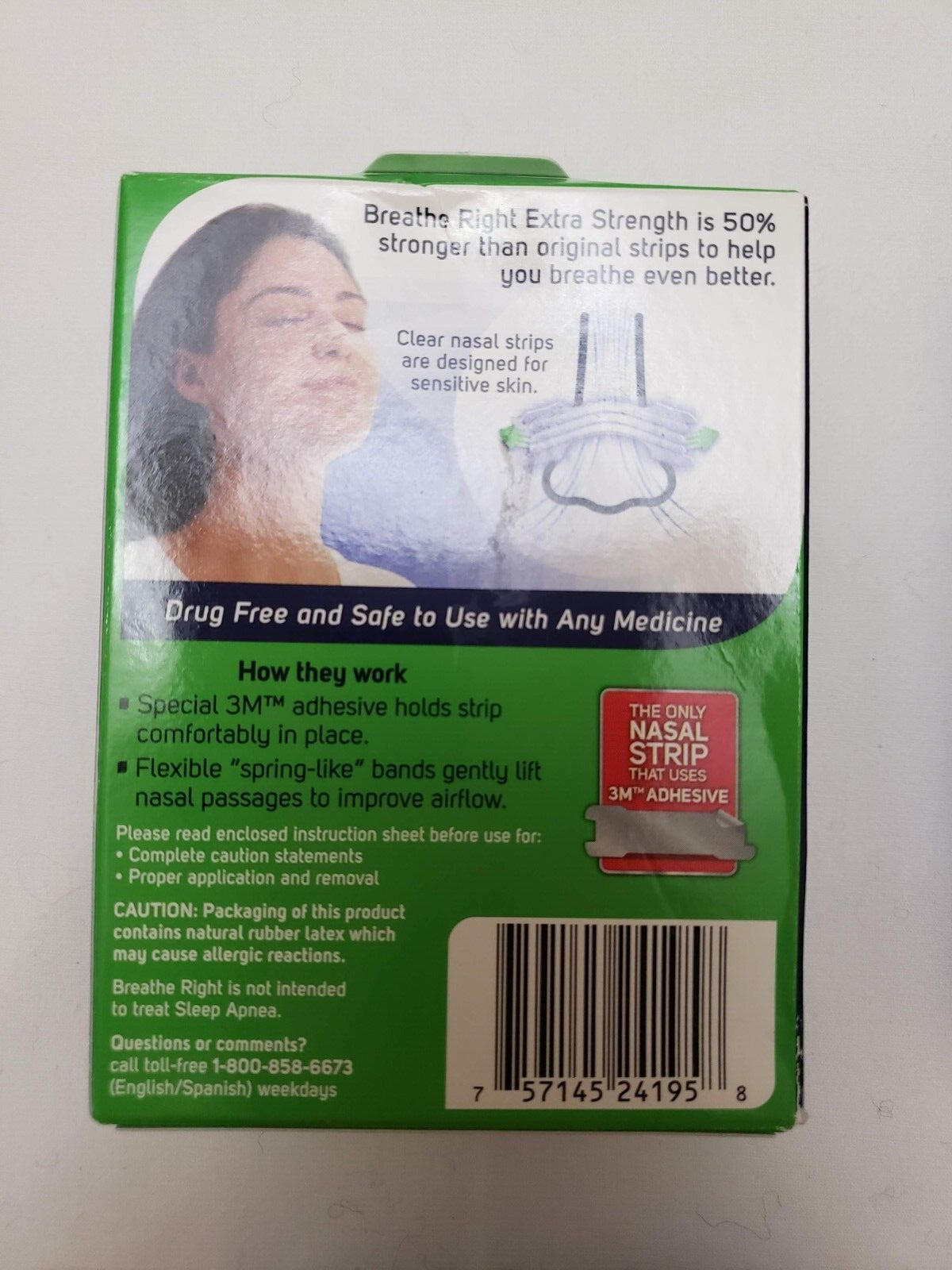 NEW! 7 Boxes Of Breathe Right & Top Care Nasal Strips! Over 200 Strips! Breathe Right & Top Care - фотография #4
