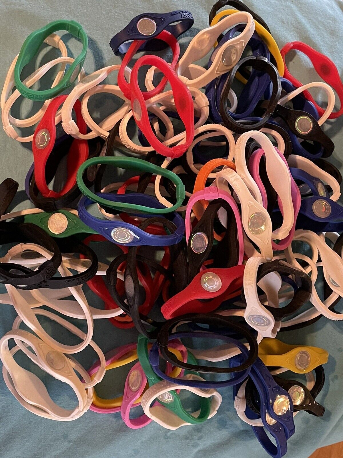 Resellers Lot of 100 + Power Harmony Balance Bracelets Bands Hologram S/M/L/XL Harmony