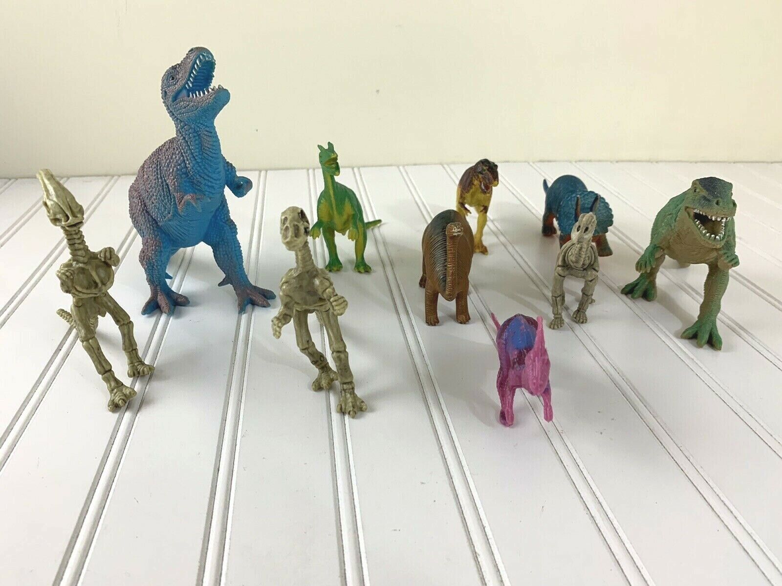 Rare Skeleton Lot of 10 Dinosaurs Including Allosaurus Toy Figures Collectibles CollectA - фотография #6