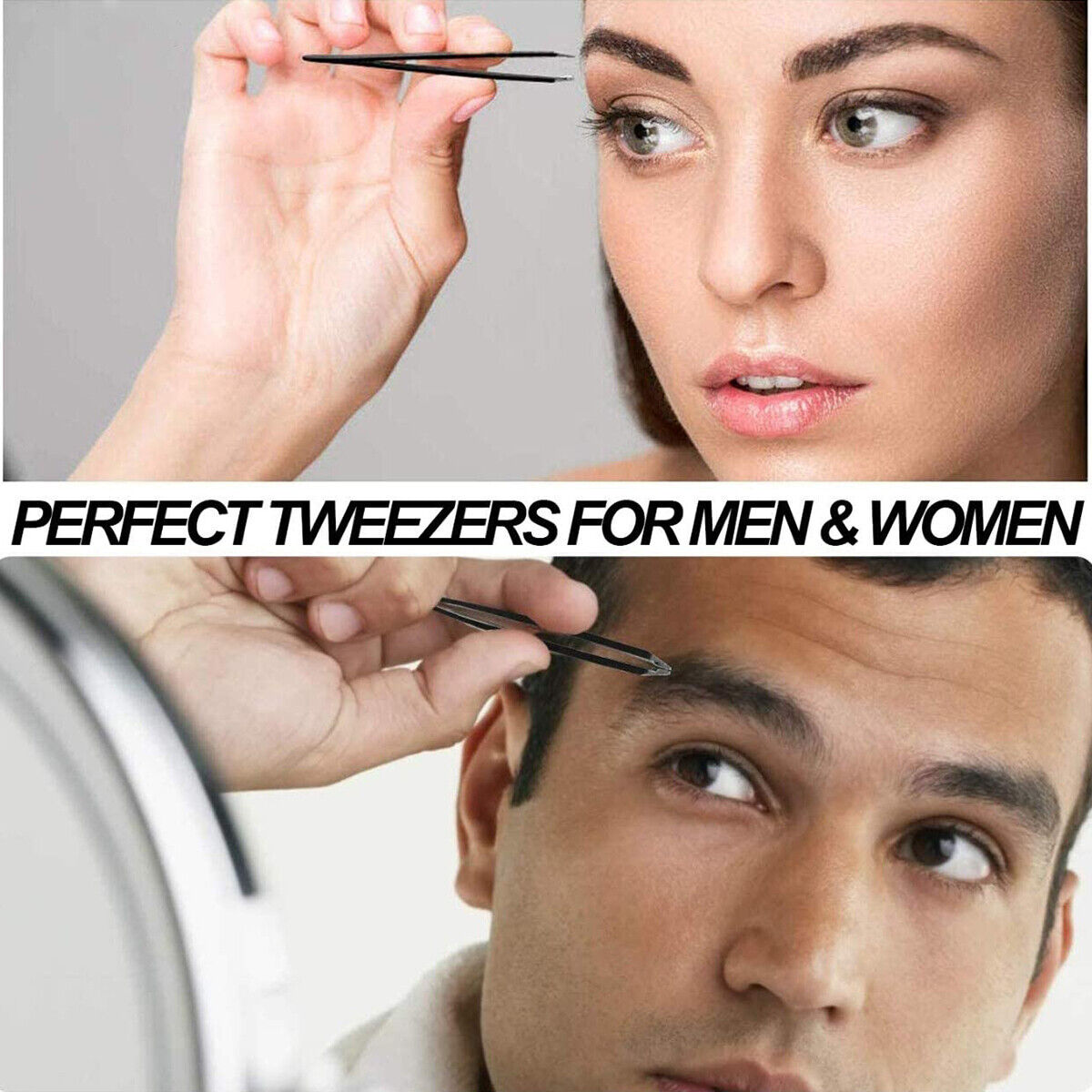 SHARPEND Tweezers Set 4-Piece Professional Stainless Eyebrow Hair Pluckers +Case SHARPEND DOES NOT APPLY - фотография #7