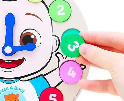 Toyland® Cocomelon Wooden Learning Clock Puzzle - Learn to Tell The Time - Toys Toyland Not Applicable - фотография #6
