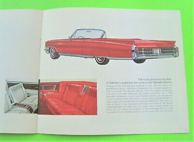 Lot/4 1963 CADILLAC DLX COLOR CATALOGS Brochures FLEETWOOD DeVille CONV'T Limo Без бренда - фотография #2