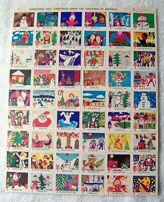 1970's Christmas Seal Stamps ~ 15 Sheet Collection Без бренда - фотография #3