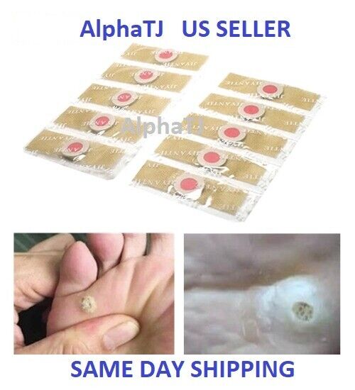 6) BEST Foot Corn Remover Pads Plantar Wart Patch Callus Toe Corn Removal Unbranded
