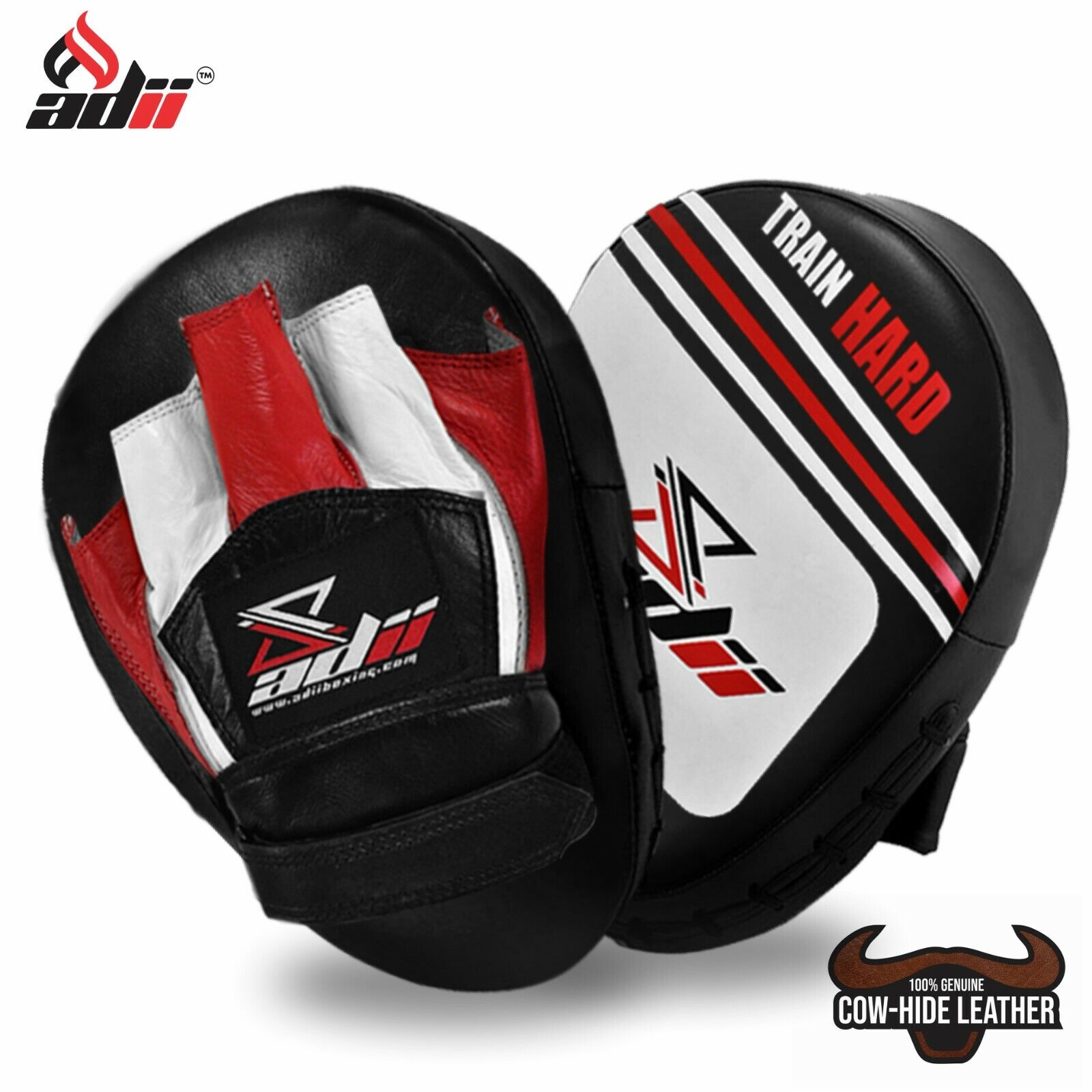 ADii™ 100% Genuine Leather Focus Pads Training Punching Mitts Target Pads Boxing ADii™ ADii™ Focus Mitts