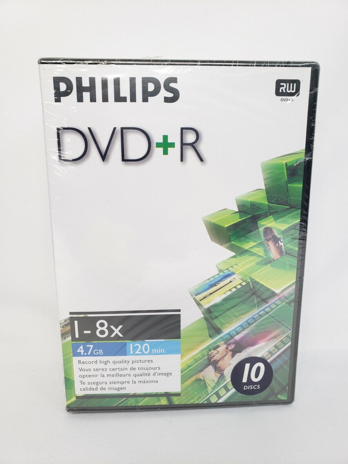 NEW SEALED PHILIPS  DVD + R 1-8x 10 Pack 4.7GB 120 Min  Philips DR4S8T10F