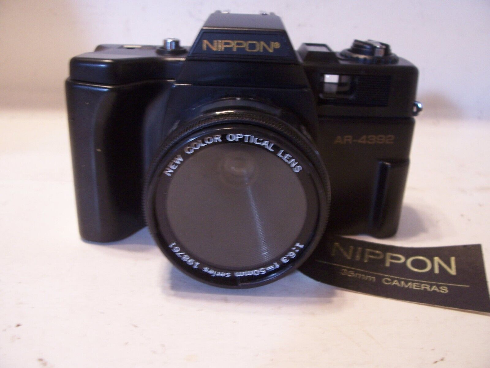 NEW Vintage Film 35mm Camera Nippon AR-4392F w/ Case, Strap, Sun Shade, Lens Cap Nippon ar 4392F - фотография #11