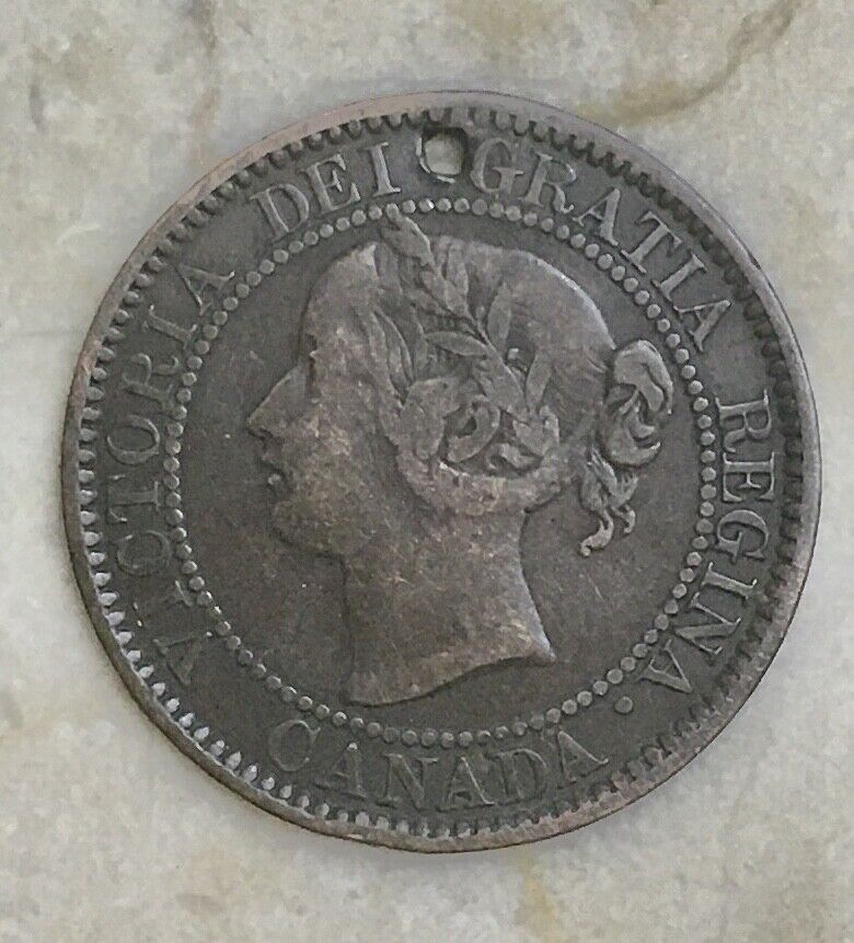 1859 - 1882-H CANADA ONE CENT VICTORIA DEL GRATIA REGINA three copper large cent Без бренда - фотография #7