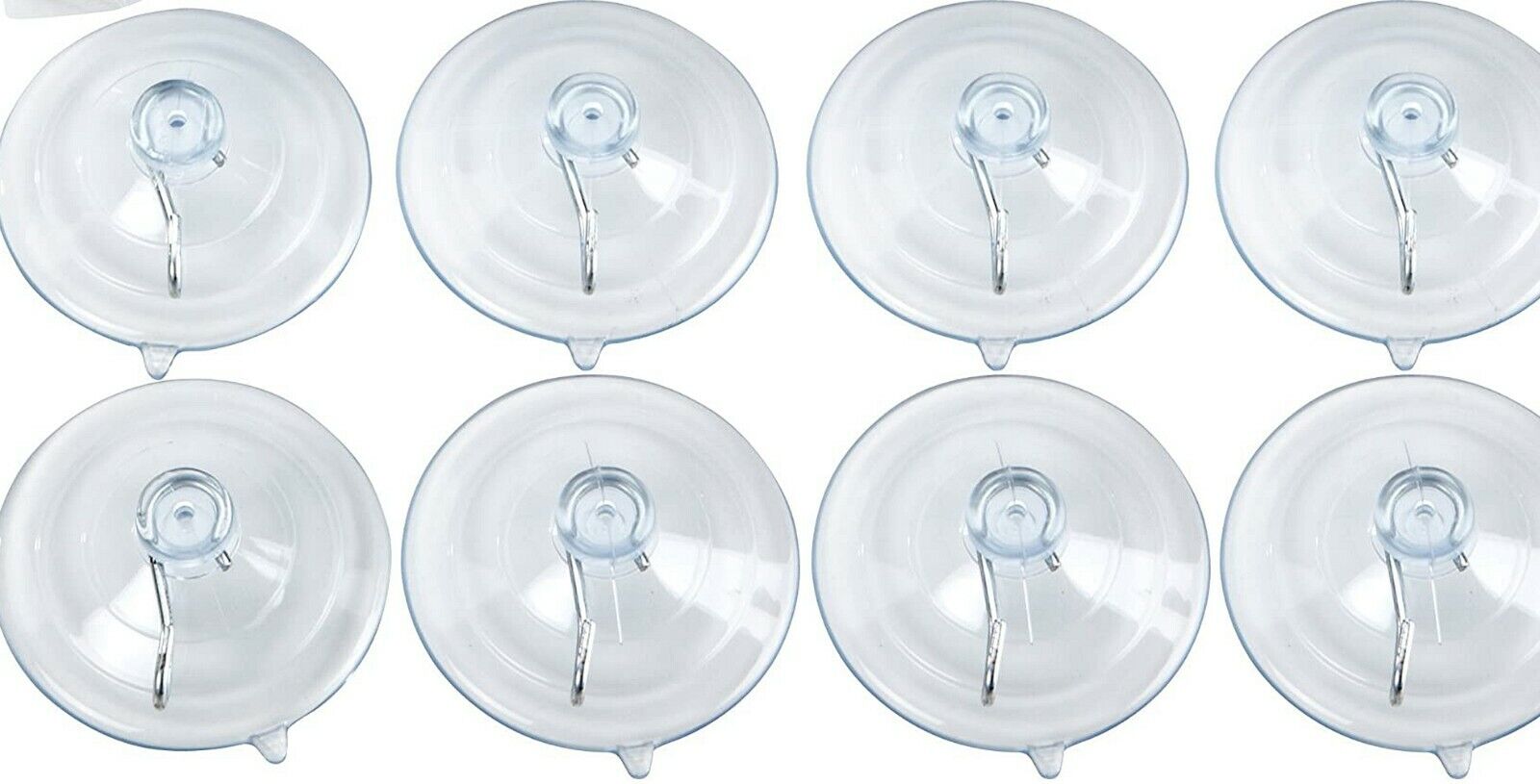 World's Strongest All Purpose 1-3/4 inch Suction Cups with Hook  8 Hooks Unbranded