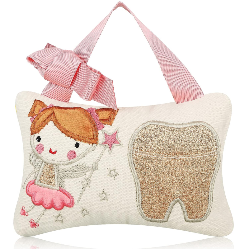 Tooth Fairy Pillow with Pocket Kids Tooth Pillow Tooth Keepsake Pouch Tooth Fair Does not apply