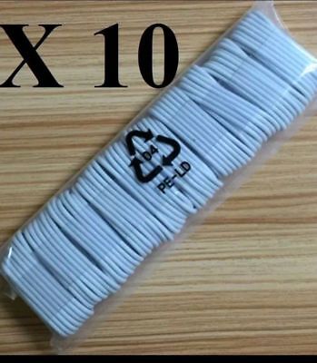 Lot of 10 X USB Data Sync Charger Charging Cable Cord for iphone x5 6 7 8 x Plus vd 687068706870