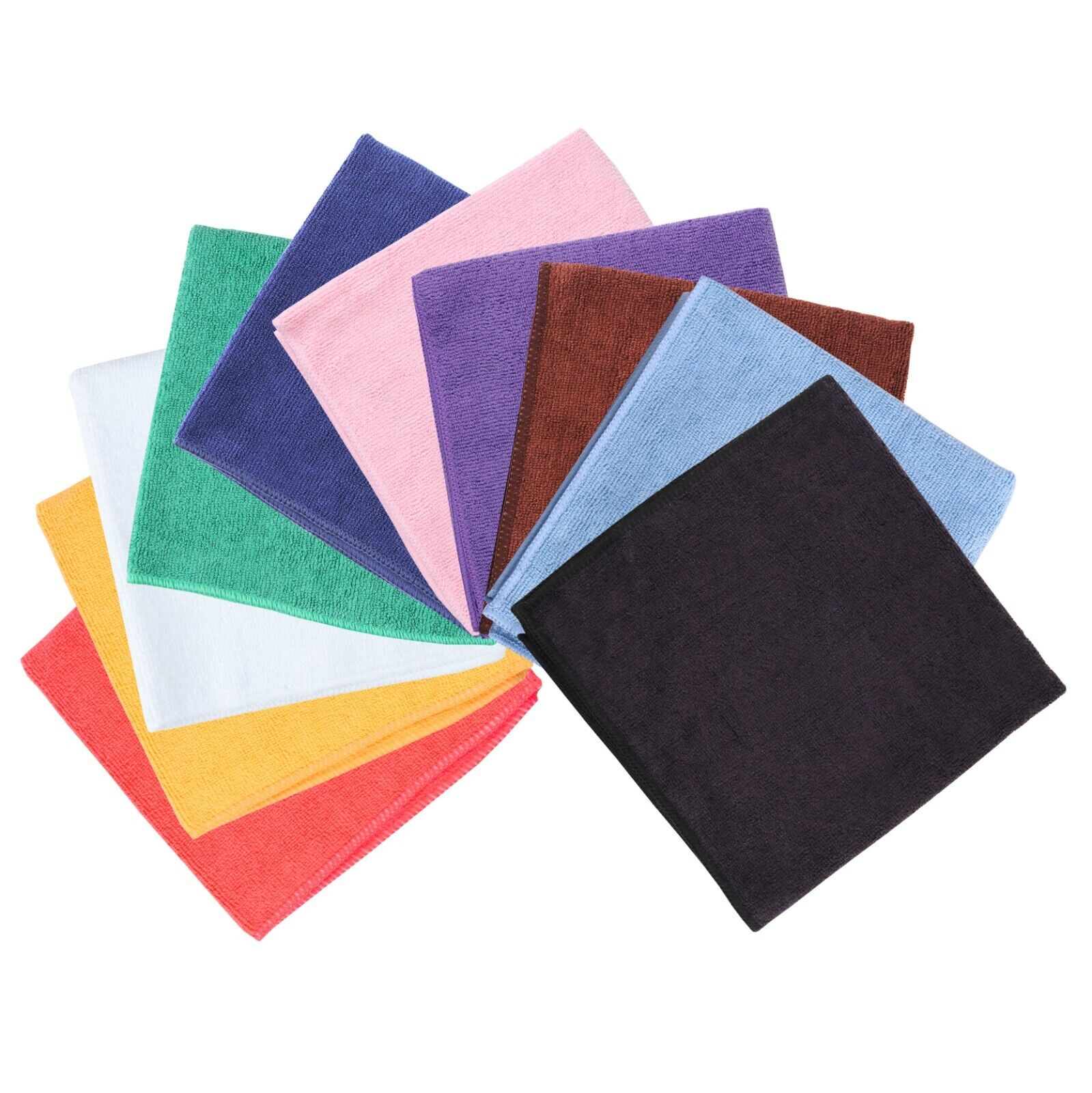 Cleaning Cloth Pack of 12, Microfiber 16x16, 320 GSM, Color & Packaging Options Arkwright Does Not Apply